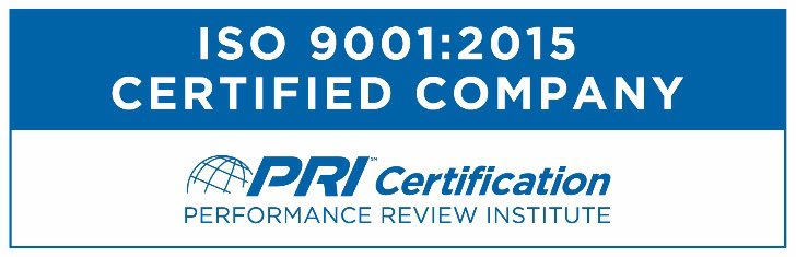 ISO 9001:2015 PRI Certified Company